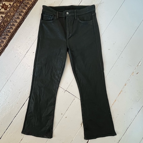 Joe's Jeans The Callie Coated High-Rise Cropped Bootcut Jean - Size 29 - Picture 5 of 7